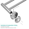 Retractable Towel Bar Flat Double Rod Bathroom Hand Towel Holder