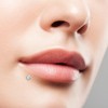 Cizme 925 Sterling Lip Bar Stud Silver Labret 16G Flat
