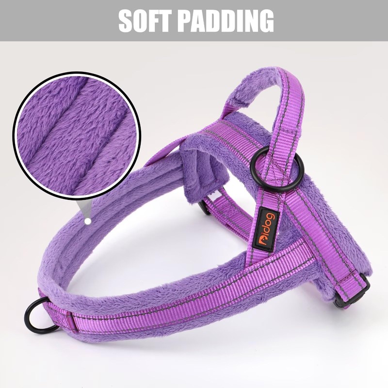 Didog Soft Flannel Padded Dog Vest Harness, No Pull/Quick Fit