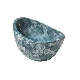 CDSHDZZ Herb Stripper Bowl，Small Handmade Herb Stripper Tool，Unique Ceramic Herb Stripper，with Different Hole Sizes for Separating Leaves and Stems，Suitable For Coriander, Rosemary, Etc (blue)