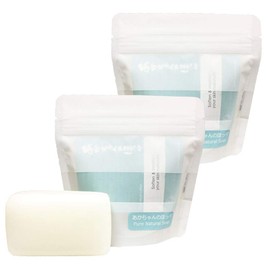 Soap, 100% Aka-chan no Hoppe, White Package, Set of 2