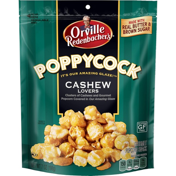 Orville Redenbacher's POPPYCOCK Cashew Lovers Gourmet Popcorn, 7 oz Bag
