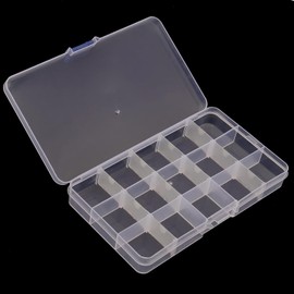 Pack of 6 Folding Boxes, Small Storage Basket Organiser, Stackable Storage Basket for Kitchen, Bathroom, Office, Bedroom, Classroom, Cupboard, Drawer (15 x 10 x 5.8 cm)