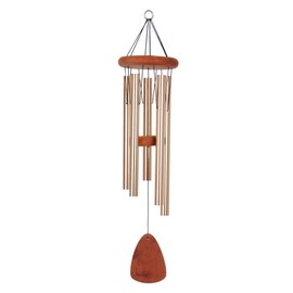 Festival 28-inch Redwood Wind Chime w/Customization in Bronze by Wind River for Patio, Backyard, Garden, and Outdoor décor. Made in The USA