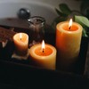 Natural Beeswax Candles Set of 6, Handmade Beeswax Pillar Candles