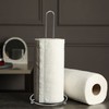 4-Roll Wire Chrome Freestanding Toilet Paper Reserve or Paper Towel