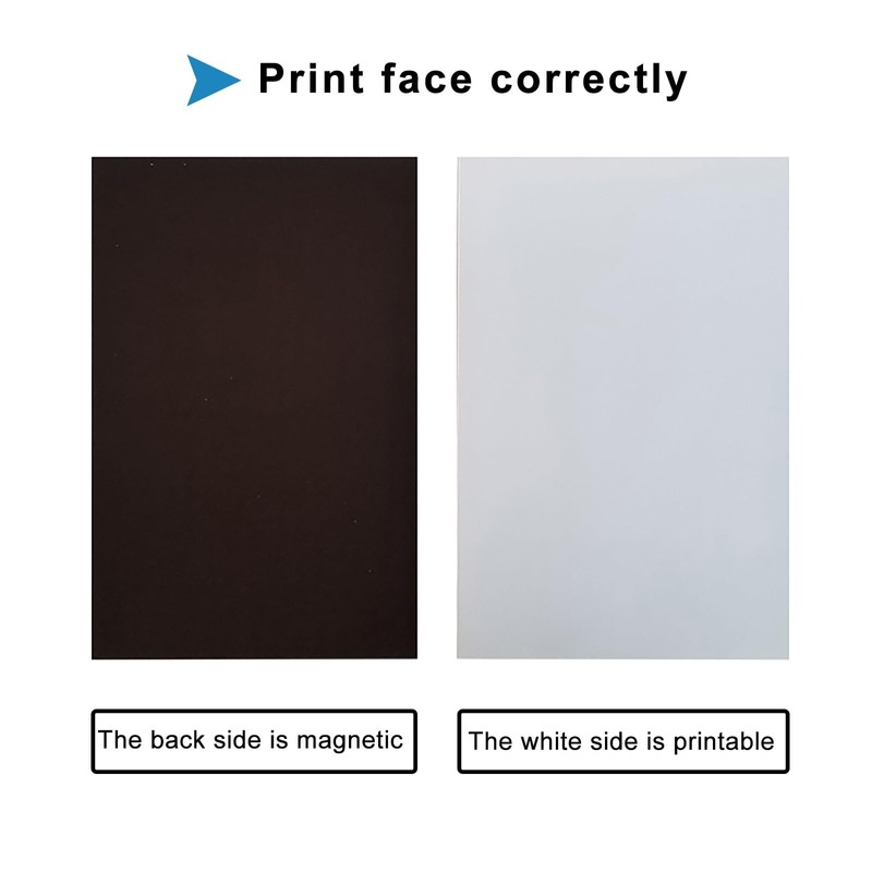 INKUWAY A4 Printable Magnetic Sheets 10 Sheets Thick High Gloss