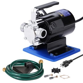 TRUPOW Water Transfer Pump, 110v Utility Pump, 1/10HP 330GPH Portable Electric Sump Transfer Water Pump with Water Hose Kit For Water Removal