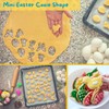 Crethinkaty Mini Easter Cookie Cutter Set,12 Pcs Shamrock Cookie Cutters
