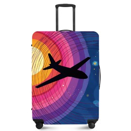 ANNA QUEEN Travel Luggage Cover Suitcase Protector Suitcase Cover Anti-Scratch,Stretchable Bag Cover Washable Durable Polyester with Elastic Hem with Zipper Closure