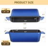 AILITOR 9x5 Enameled Cast Iron Loaf Pan with Lid -