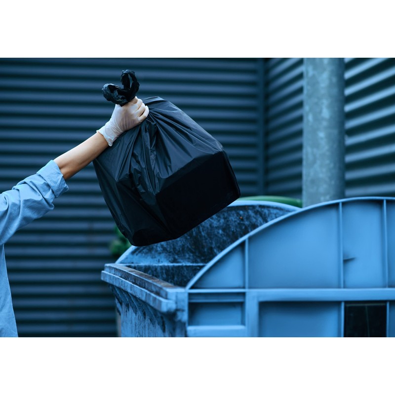 sarcia.eu Black LDPE Heavy Duty Bin Bags 120L 25 Bags