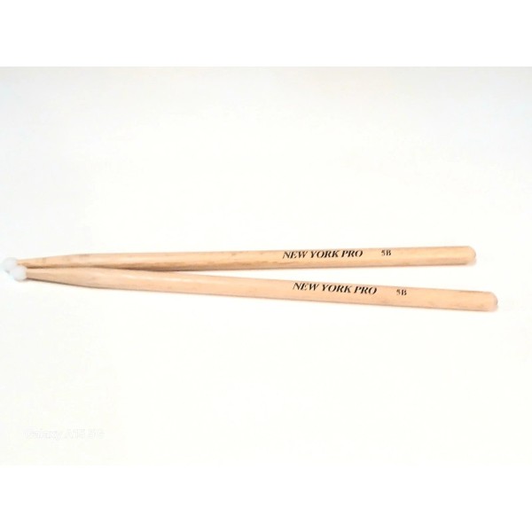 New York Pro 5B Nylon Tip Drum Sticks