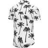 KYKU Hawaiian Shirt Man Graphic Button Up Shirt Coconut Tree,