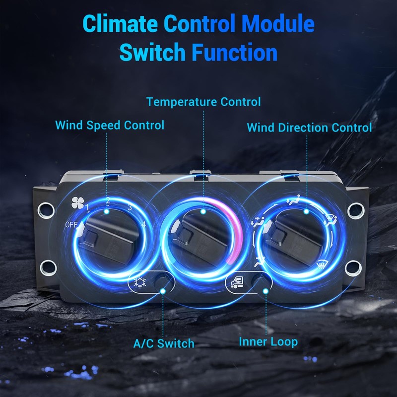 Climate Control Module Switch 70826280, Tempeature Control Panel Compatible for
