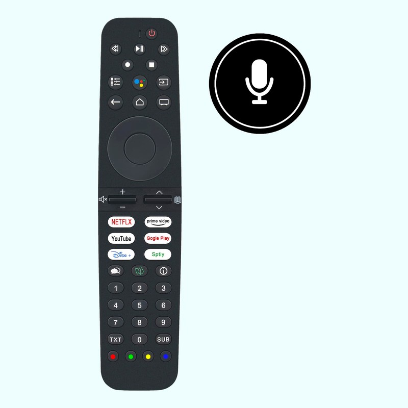 AULCMEET Replacement Voice Remote Control VS2187RC-2 VS2187RC Fit for Grundig