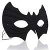 Skeleteen Bat Eye Mask Costume - Superhero Black Bat Face