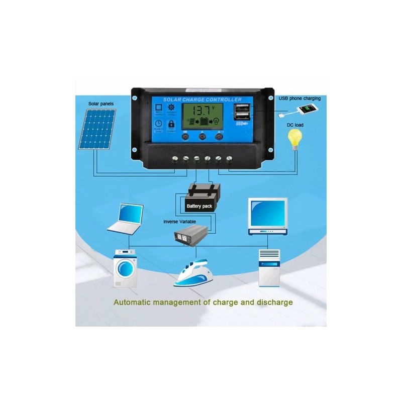 Unbranded 1000W Solar Panel Kit 100A 12V Battery Charger with