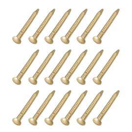 METALLIXITY Small Nails (1.2 x 12 mm) Pack of 50 Brass Tiny Hardware Nails - for Household Woodworking Brass Clay