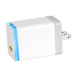 evron Plug-In Air Ionizer for Home & Travel, 20 Million Negative Ions/sec, Compact & Foldable Prongs, No Filter Needed, Quiet Odor Eliminator for Room, Pet, Bathroom, Hotel (Blue light 1 Pack)