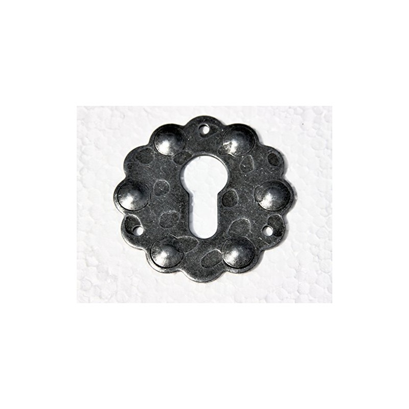 UHRIG 2x Wrought Iron Rosette for PZ Lock Forged Steel