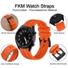 WOCCI 22mm Tropical Watch Strap, FKM Rubber Band, Quick Release,