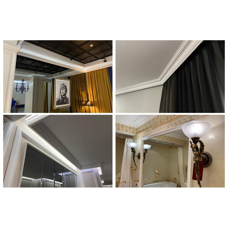 Heximo Ceiling Strips Hard Smooth Polystyrene Strips XPS Stucco Profile