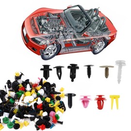 500 Piece Bumper Mounting Clips Set, Door Trim Plastic Screws, Car Mounting Clips with 1 Screwdriver, for Car Attaching, Repair