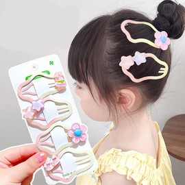 Wenlly 8 pieces Color gradient hair clips, cloud hair barrettes, hair shattered pins, hair accessories, purple & pink
