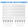 Solar Panel Mount Brackets, 2 Sets 45 inch Adjustable with