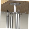 ABOOFAN 2pcs Rotatable Stainless Steel Cabinet Hooks for Kitchen Utensils