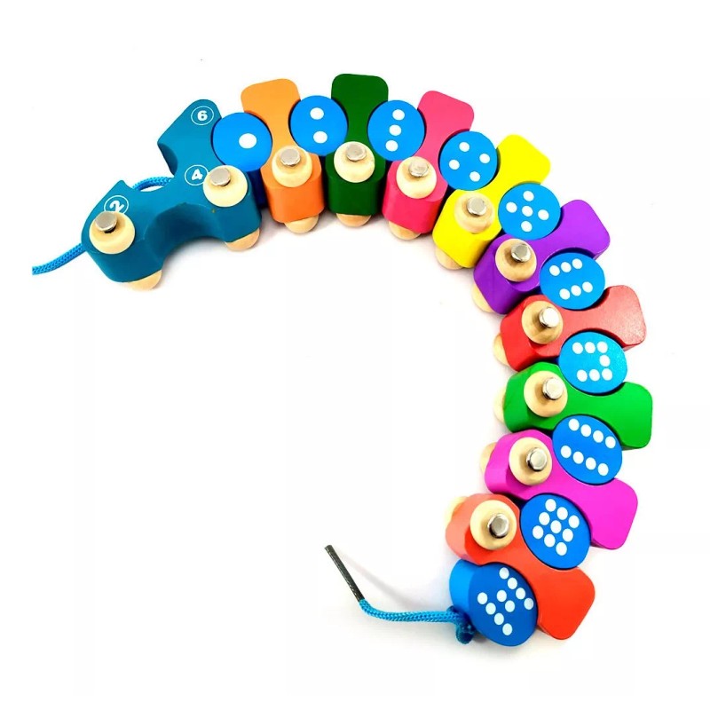 Digital Train Tren Madera Juguete Didactico Numeros Juego Bebe Niños