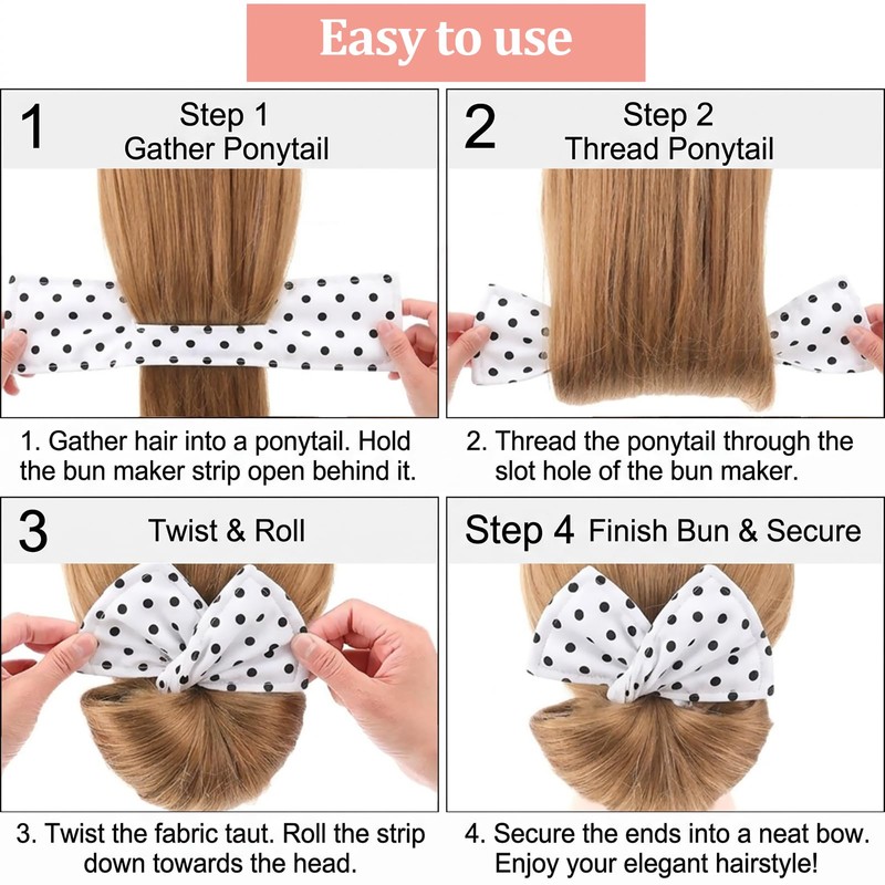 6 PCS Hair Bun Maker, Easy Hair Twister for Women,