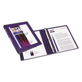 Avery 68051 Framed View Binder, 1/2-Inch Cap Slant Rings, Letter Size, Navy, 1/EA