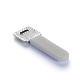 SwimCell Silicone Key Cover Car Bicycle or House Keys Anti Scratch Cover Key Blade Cover Protects Against Holes in Clothes and Scratches Cut to Fit Grey