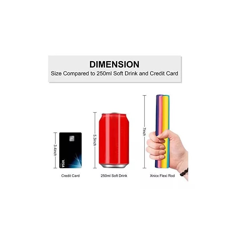 xnicx Rizadores De Pelo Xnicx De 7 Pulgadas, Varillas Flexibles,