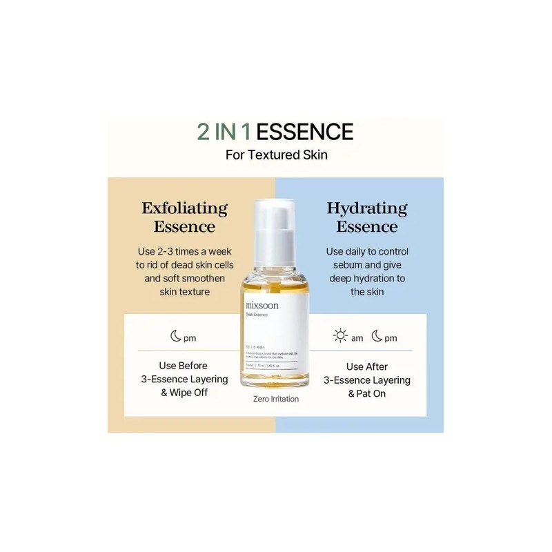 Mixsoon Kit Completo Bean Oil Essence Cream Sun Serum 4