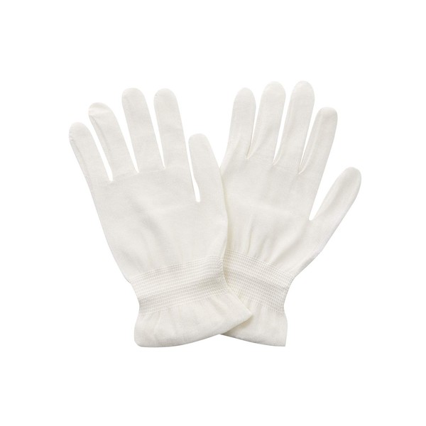 Kuru & Hot Silk Gloves, Pure Domestic Silk, "Tamaginu Silk (Oninu), Mixed Silk Glitter, Made in Japan, For Hands Shimmering By Silk Protein Fibroin, Hand Care, Glossy Gloves