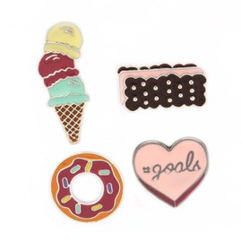 MeliMe Cute Cartoon Brooch Pins Enamel Brooches Lapel Pins Badge for Women Girls Clothes Bag Decorative (Brooch Pins 07)