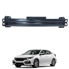 Rear Bumper Beam Reinforcement Compatible with 2016-2024 Civic 2023-2025 Integra, Steel Bumper Impact Bar Brackets