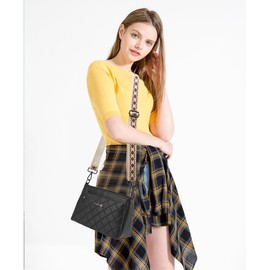 LVYOUME Black Hardware Purse Strap Adjustable Replacement Belts Wide Bag Straps for Canvas Crossbody Purses Messenger Bags Shoulder Handbags…