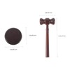 1set Wooden Judge Gavel Practical Auction Hammer for Lawyers and