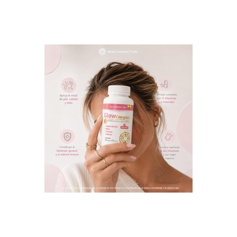 Healthaddiction Glow Complex Col Geno Hidrolizado Biotina