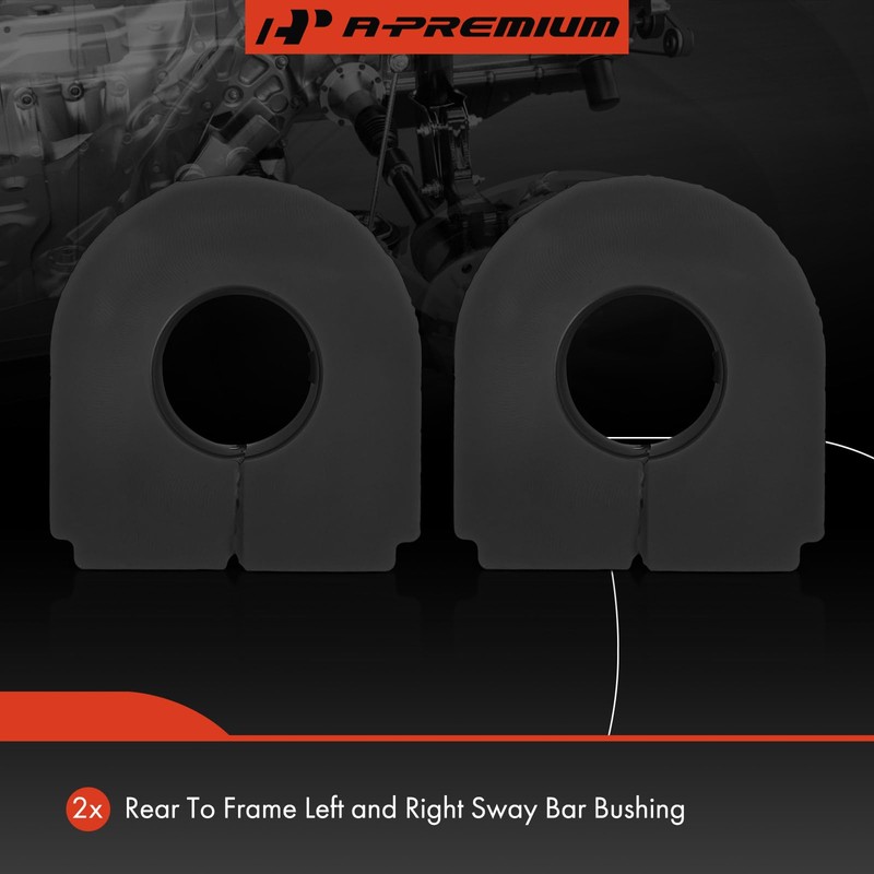 A-Premium 2 x Rear To Frame Sway Bar Bushing Kit,
