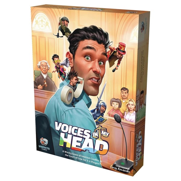 Unexpected Games Voices in My Head Board Game | Narrative Adventure Game | Strategy Game for Adults and Teens | Ages 12+ | 3-6 Players | Average Playtime 1-2 Hours | Made by Unexpected Games