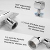 KAPHOME Shower Head Holder,All Metal Handheld Shower Head Holder,Adjustable Shower