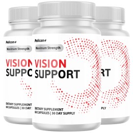 Pelican Vitamins Vision Support- Eye Support with Lutein- 3 Bottles- 180 Capsules