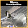 Partuto OD 4.5" 45 Degree Mandrel Bend Exhaust Elbow Pipe