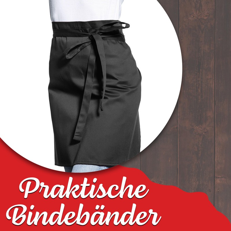 ZOLLNER Bistro Apron 65% Polyester, 35% Cotton, 95 x 100