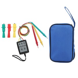 Indicador de fase, SP8030 Indicador digital de rotación de fase Zumbador LED Medidor de secuencia de fase Verificación del voltaje de CA trifásico de 200V a 480V